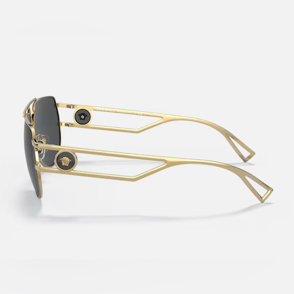 Authentic Versace Gold and Black Sunglasses - Picture 3 of 11